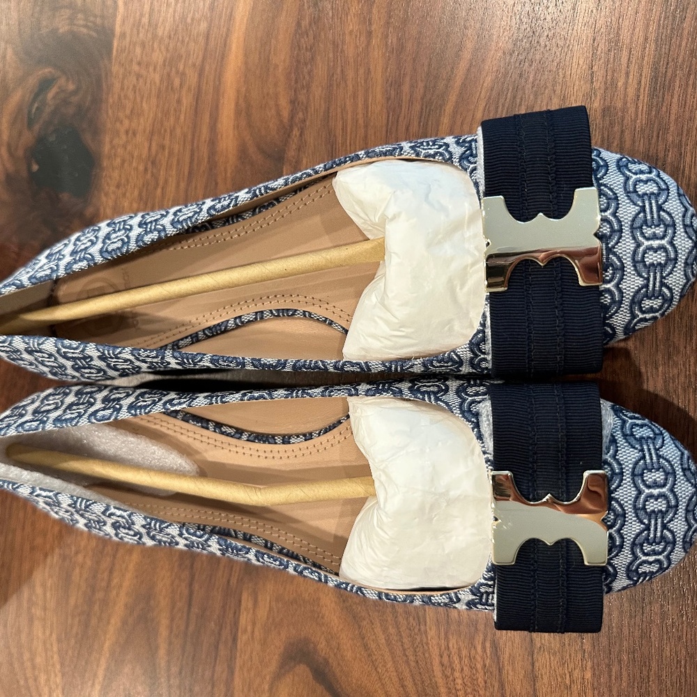 Tory Burch Gemini Link Bow Flat